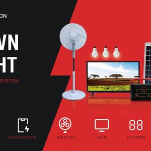 Sistema de Energía Solar para el Hogar, Precio de Fábrica de Fabricante Solar, Funciona con Ventilador, Televisión e Iluminación para Áreas Fuera de la Red Eléctrica - Product Image 6
