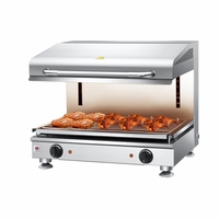Mesin Oven Panggangan Salamander Listrik dengan Pengaturan Ketinggian, Peralatan Dapur Komersial dari Produsen Libermann