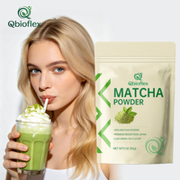 Qbioflex Extrait de Plantes Poudre de Thé Vert Matcha Certifié Superaliment Herbal Fin Nutriments Végétaux Naturels
