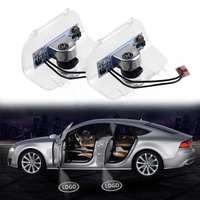 DXZ 2pcs LED Projecteur fantôme de porte 3D Laser Logo Lampe Lumière de bienvenue Voyant d'avertissement pour voitures Odyssey Accord Elysion CR-Z Nouveau
