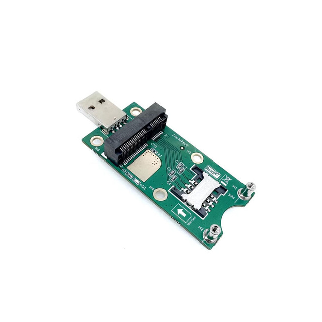 Taidacent MiniPCIe to USB Adapter Board with SIM Card Slot Mini PCIE to USB Converter for WWAN/LTE Cards 3G/4G Module