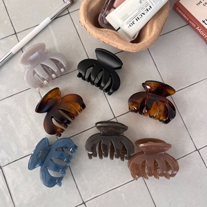 BELLEWORLD Custom Logo Advanced Sense Bright Surface <strong>Burgundy</strong> Plastic <strong>Hair</strong> Clips Women Fashion <strong>Hair</strong> <strong>Accessories</strong> Wholesale - Product Image 3