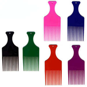 Peigne de coiffeur en plastique à dents larges pour démêler les cheveux <span class=keywords><strong>afro</strong></span> - Product Image 1