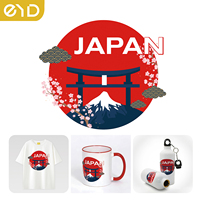 Patchs thermocollants en chenille japonaise personnalisés EYD, impression DTF, broderie, vinyle PVC, transferts thermiques pour t-shirts