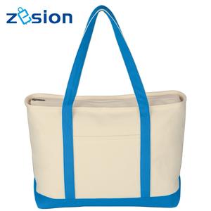 Vente en gros de sac fourre-tout en toile vierge uni réutilisable avec logo imprimé en couleur personnalisé avec poignée en corde sac d'épicerie promotionnel - Product Image 3