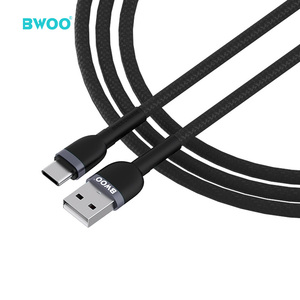 Bwoo newset sản phẩm <span class=keywords><strong>USB</strong></span> C nhanh chóng sạc Cáp cho <span class=keywords><strong>Android</strong></span> nylon bện 2.4A điện thoại di động Type-C <span class=keywords><strong>USB</strong></span> Cáp dữ liệu - Product Image 2