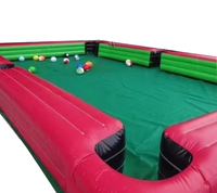 20 pies 30 pies comercial PVC divertido humano inflable fútbol juego Snookball piscina mesa de billar con bola