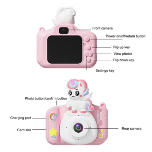 Kamera Digital Anak-Anak Mainan Anak Perempuan Laki-Laki Layar HD 1080p Kamera Dinosaurus Kartun Fotografi Video Hadiah Ulang Tahun - Product Image 5