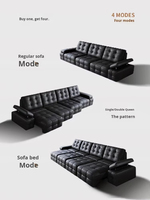 Sofá Cama Eléctrico Moderno, Convertible, Reclinable, Expandible, Multifuncional, Mueble para Sala de Estar