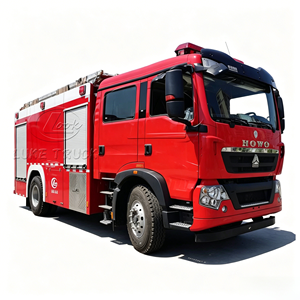 Camión de Bomberos Howo de 8 Toneladas, Camión Cisterna de Agua de 8000 Litros, Vehículo Contra Incendios de Alta Eficiencia para Estación de Bomberos Municipal - Product Image 1