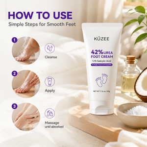 <span class=keywords><strong>Crème</strong></span> de soin des mains et des pieds multi-formules de luxe raffermissante, hydratante, à l'urée et à l'acide salicylique pour les peaux sèches, gercées et callusées - Product Image 6
