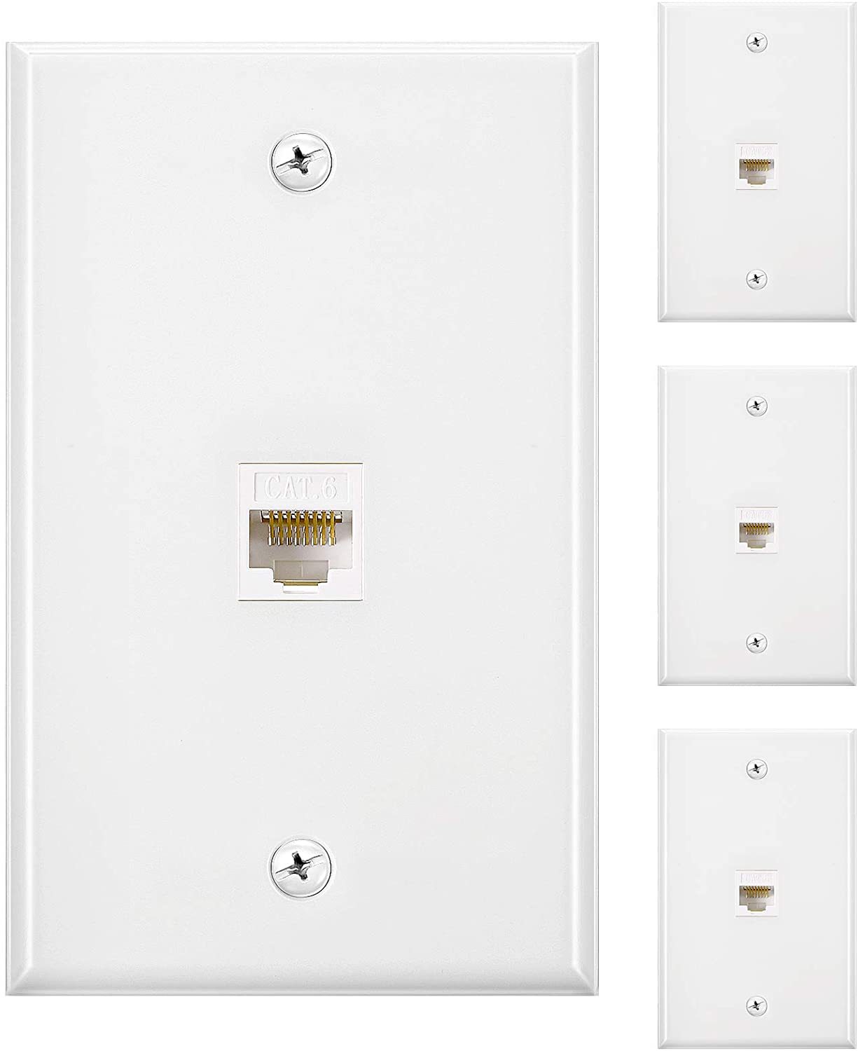 1 порт Ethernet настенная пластина Cat6 розетка к розетке настенный разъем RJ45 трапециевидные настенные пластины лицевая пластина