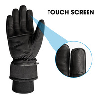 Gants thermiques d'hiver haut de gamme, compatibles écran tactile, chauffants, température réglable, gants chauffants électriques, ski, snowboard, polyester, or