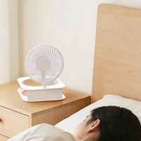 Mini ventilateur de refroidissement rechargeable par USB, batterie au lithium, portable, boîte en plastique, pour extérieur, camping, bureau, ventilateur de table électrique à suspendre au mur
