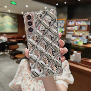 Ins de lujo de chapado en oro plata brillante 3D red suave TPU caso de teléfono para <span class=keywords><strong>Samsung</strong></span> Galaxy <span class=keywords><strong>S22</strong></span> S21 más <span class=keywords><strong>S22</strong></span> Ultra - Product Image 6