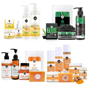 OEM Korean Skin Care Wholesale Brightening Face Body Vitamin C Turmeric Skin Care Products Set for Men Women