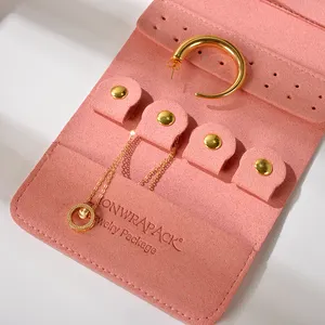 Lionwrapack, caja de embalaje de joyería ecológica reciclada única de lujo personalizada, exhibición de embalaje para bolsa de joyería y bolsa de joyería