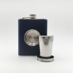 Matte Black 6/7/8/9/10/12oz Stainless Steel Hip Flask Engravable Leakproof Portable Liquor Flask for Whisky <strong>Rum</strong> Metal Material - Product Image 1