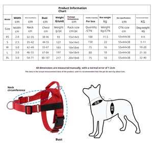 Gran oferta, peso ligero, a prueba de Escape, correas de nailon, liberación rápida, Color sólido, arnés para perros sin tirones - Product Image 2