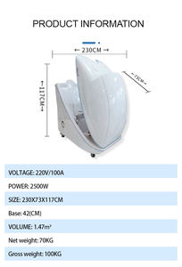 Cápsula <span class=keywords><strong>de</strong></span> Spa <span class=keywords><strong>de</strong></span> Vapor Húmedo para Análisis <span class=keywords><strong>de</strong></span> Piel <span class=keywords><strong>de</strong></span> Uso Doméstico, Sauna <span class=keywords><strong>de</strong></span> Ozono y Oxígeno, Máquina <span class=keywords><strong>de</strong></span> Vapor Húmedo Infrarrojo en Oferta, Sauna <span class=keywords><strong>de</strong></span> Vapor <span class=keywords><strong>de</strong></span> Oxígeno - Product Image 4