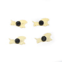 Pin Enamel Dachshund Kustom, Bros Pin Logam Anjing Lucu, Grosir Tersedia