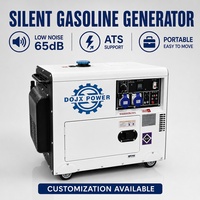 Générateur diesel insonorisé 10 kW 15 kW monophasé triphasé 220 V 380 V avec alternateur sans balais 100 % cuivre et système AVR intelligent