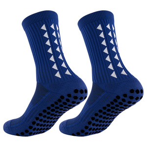 Meilleures chaussettes pour hommes, chaussettes de sport mi-mollet doublées en tissu éponge, chaussettes épaisses tricotées antidérapantes en silicone - Product Image 4
