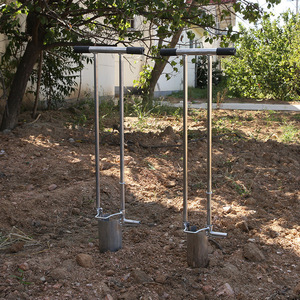 Trasplantadora de jardín Kyushu de 10 cm, perforadora manual de acero inoxidable para jardinería, paisajismo y agricultura - Product Image 4
