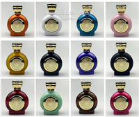 Flacons de parfum et diffuseurs à bâtonnets de luxe haut de gamme, style Arabie Saoudite, en verre plat avec bouchon à vis, estampage à chaud, 30ml 50ml