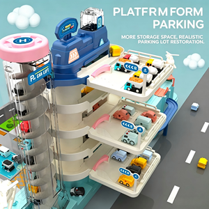 <span class=keywords><strong>Garage</strong></span> de stationnement et circuit de voitures jouets pour enfants de 5 étages, de haute qualité et dernier cri - Product Image 4