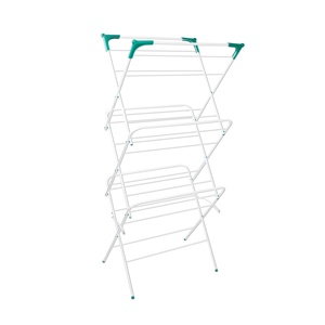 Séchoir à <span class=keywords><strong>linge</strong></span> pliable à 3 niveaux en métal, multifonctionnel, autoportant, <span class=keywords><strong>pour</strong></span> cuisine, moderne - Product Image 2