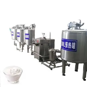 Máquina de pasteurización de leche de camel y yogurt, equipo de planta de procesamiento de Yogurt griego, Comercial