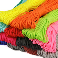 Vente en gros de 4mm cordon de parachute de sport de plein air longe 7 brins noyau en nylon polyester 550 corde de survie paracorde 31 mètres/lot sacs