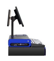 Caisse enregistreuse POS intégrée pratique de la marque ZHONGJI avec processeur Intel Core I3, écran tactile capacitif, utilisation en intérieur, centre commercial