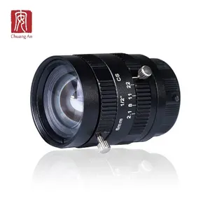 1/2 "FA Lens Kompakt Makine Görüş Kamerası 6mm CS Dağı 5 Megapiksel Lens