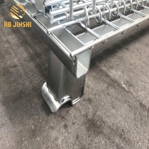 מגולוון פלדה מתקפל חוט רשת אחסון מזרן כלוב רשת תיבת חוט מיכל למחסן - Product Image 6