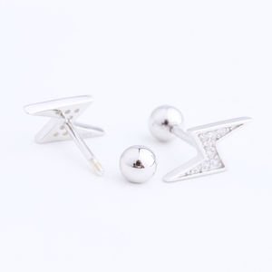 Ear Piercing Gioielli In <span class=keywords><strong>Oro</strong></span> Placcato Palla Fulmine <span class=keywords><strong>Helix</strong></span> Piercing <span class=keywords><strong>Orecchini</strong></span> Della Vite Prigioniera - Product Image 3