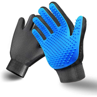 Gants en silicone pour le nettoyage des poils des chats et des chiens, gants en caoutchouc pour le toilettage des poils des chats et des chiens