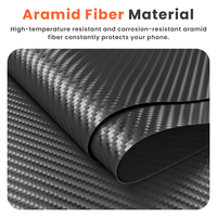 Coque de téléphone en fibre de carbone aramide pour iPhone 16 15 14 13 Plus Pro Max-Coque fine et légère Couverture d'affaires simple