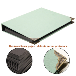 Álbum de Fotos DIY para Scrapbooking, 30 Hojas de Papel Kraft Negro, Álbum de Fotos Adhesivo con Bolígrafos Metálicos, Pegatinas de Colores, Regalo de Cumpleaños o Boda - Product Image 3