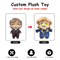 EASTM Fabricant sans MOQ, Peluches de dessins animés 10cm 15cm 20cm, Poupée Anime en peluche personnalisée en matériau ultra doux et cristallin