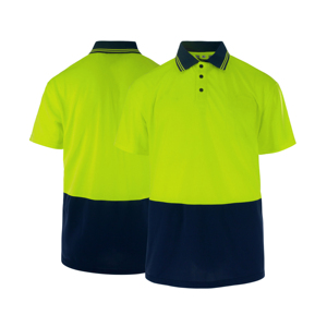 PL019 Hi Vis Polo Shirt Reflective Safety Worker Wear for Working Hi Vis Reflective Clothing Safety Worker Attire - Product Image 4