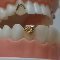Bijoux dentaires en or 8K, décorations pour les amateurs, en forme de serpent, chat, tigre, gemmes dentaires multi-usages, accessoires de blanchiment des dents