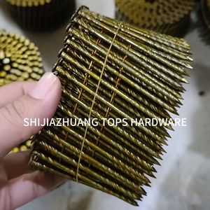 Clous en bobine électrogalvanisés, clous en bobine revêtus de vinyle, clous en bobine à tige lisse de 15 degrés, utilisés pour les cloueurs pneumatiques - Product Image 4