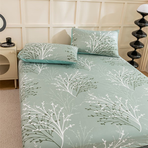 Commercio all'ingrosso 1800 filo di lusso egiziano microfibra lenzuolo stampato floreale Super morbido profondo tasca 4 pezzi Home Hotel - Product Image 6