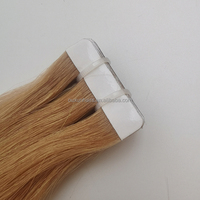 100% langsung dari pabrik Remy Indian Hair Tape-In Extension 22-inch bebas kusut dengan perekat Premium