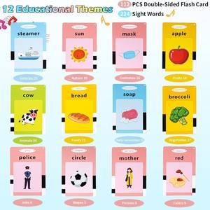 Máquina de Educación Temprana para Gatos, Tarjetas Flash, Tarjetas Educativas con Voz para Niños, Recargables, de Plástico, Juegos para Padres e Hijos, Música - Product Image 2