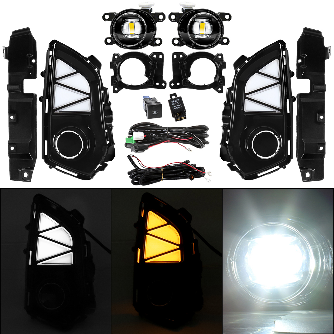 white cover with white light FLA