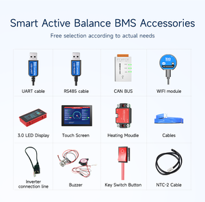 Système de gestion de batterie intelligent BMS Lifepo4 1A Active Balance 8S~17S 300A pour batteries Lifepo4 12V 24V 48V 60V 72V  bms lifepo4 16s - Product Image 6