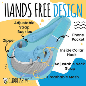 Échantillon gratuit Sac à bandoulière pour chien Sac de transport pour chat Sac de transport pour animaux de compagnie Sac de transport pour chiot Sac de transport pour chien avec filet respirant - Product Image 4